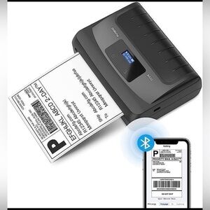 New Open Box Polono Portable Thermal Printer A400 Bluetooth Computer Printer .